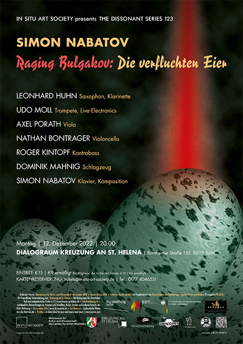 Konzert: Simon Nabatov »Raging Bulgakov: Die verfluchten Eier«